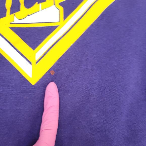 Vintage Indianola University Sweatshirt Large 22x24 Purple - Picture 10 of 15